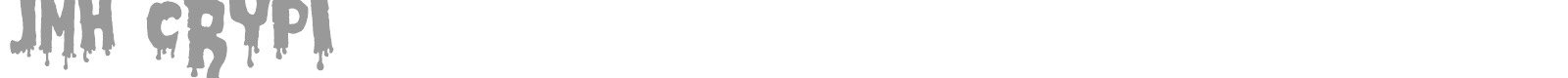 JMH Crypt font preview